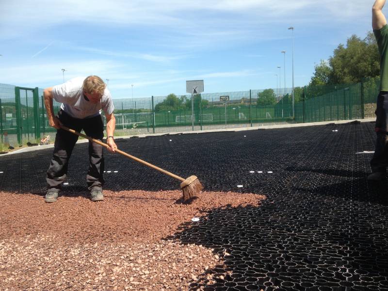 X grid ground reinforcement