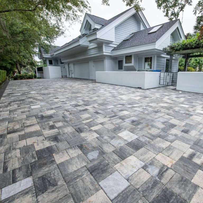 Grid pavers for driveway